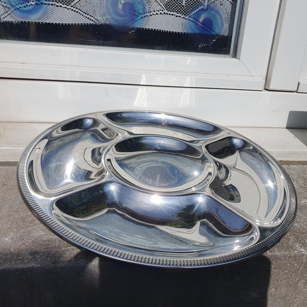 Jean Couzon Schaal voor aperitiefhapjes. Inox, Ophalen of Verzenden