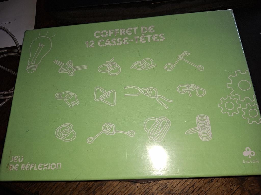 DOOS MET 12 METALEN PUZZELS, Ophalen of Verzenden, Minder dan 500 stukjes, Zo goed als nieuw, Overige typen
