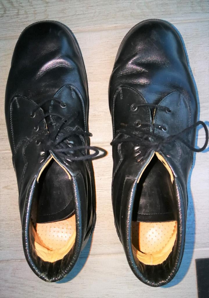 Lederen orthopedische bottines - maat 40-41, Kleding | Dames, Schoenen, Zwart, Zo goed als nieuw, Wandelschoenen, Ophalen of Verzenden