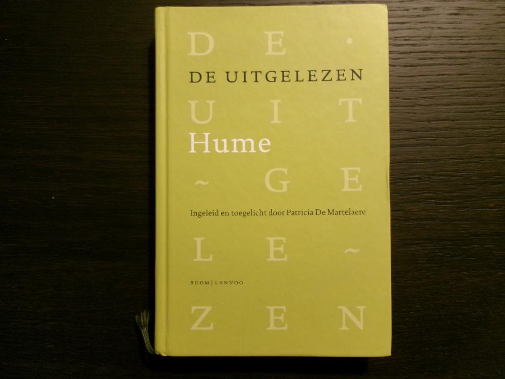 De uitgelezen Hume -Patricia De Martelaere-, Boeken, Ophalen of Verzenden