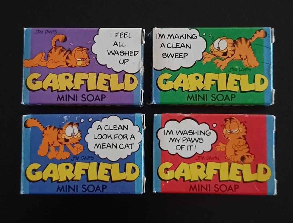 Mini-savons Garfield vintage des années 70., Collections, Enlèvement ou Envoi, Comme neuf, Ustensile