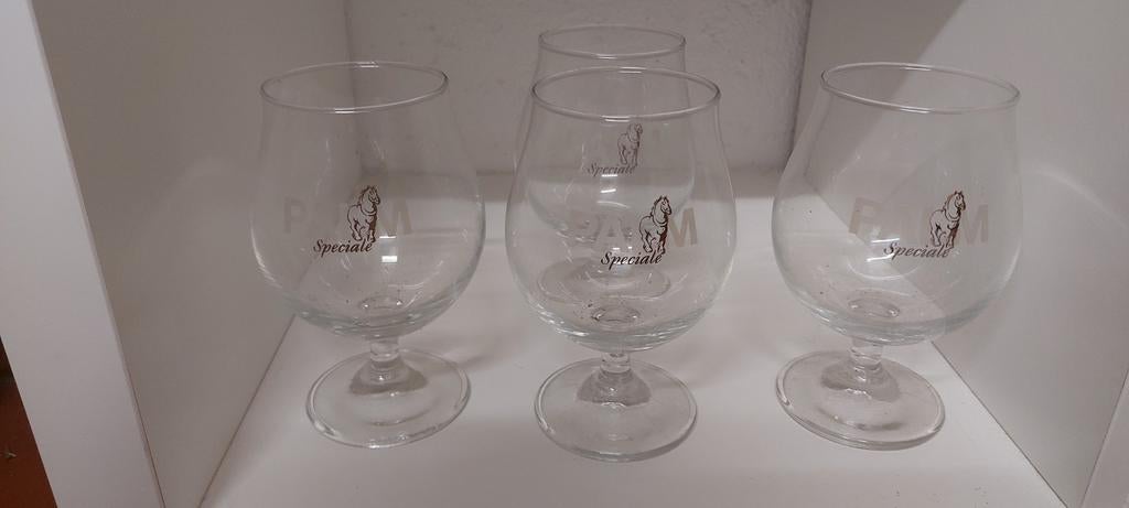 4 speciale glazen van palm, Ophalen of Verzenden, Zo goed als nieuw, Palm