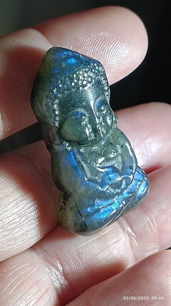 Mini Buddha en labradorite, Enlèvement ou Envoi, Neuf