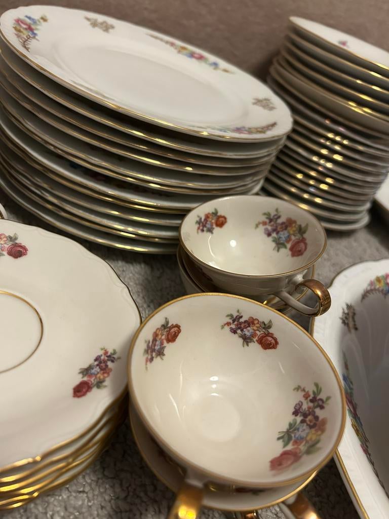 Groot vintage porseleinen servies – EPIAG – Czechoslovakia, Antiek en Kunst, Ophalen of Verzenden