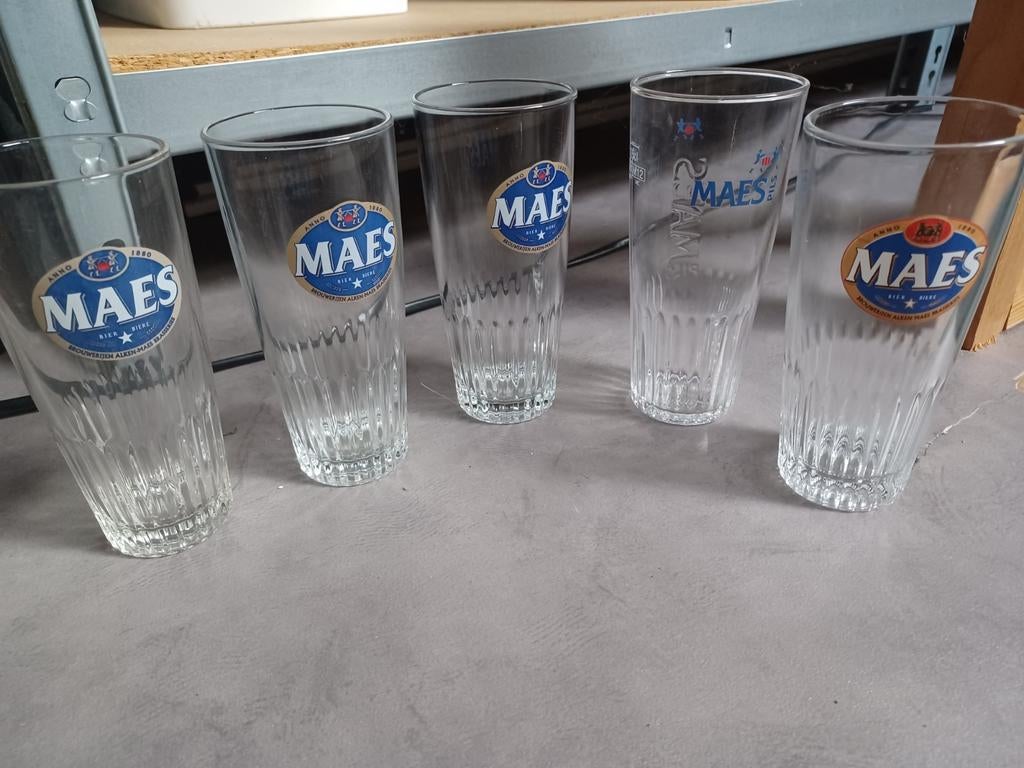 Maes pils glazen, Verzamelen, Ophalen of Verzenden, Nieuw