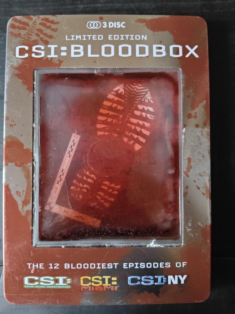 CSI:Bloodbox - 3 disc Limited Edition Steelcase, Cd's en Dvd's, Vanaf 12 jaar, Verzenden, Gebruikt, Detective en Krimi