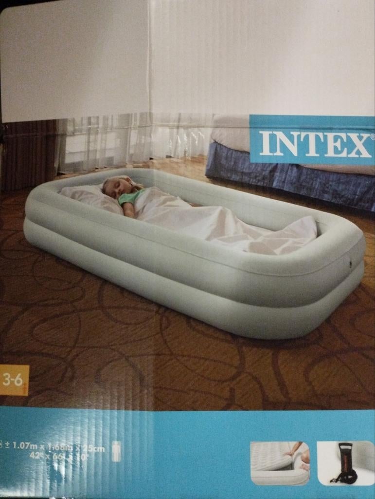 Intex matras + omranding, Enlèvement ou Envoi, Comme neuf, Matelas