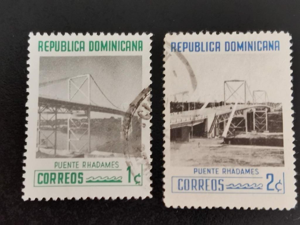 Dominicaanse Republiek 1959 - inhuldiging Rhadames brug, Gestempeld, Midden-Amerika