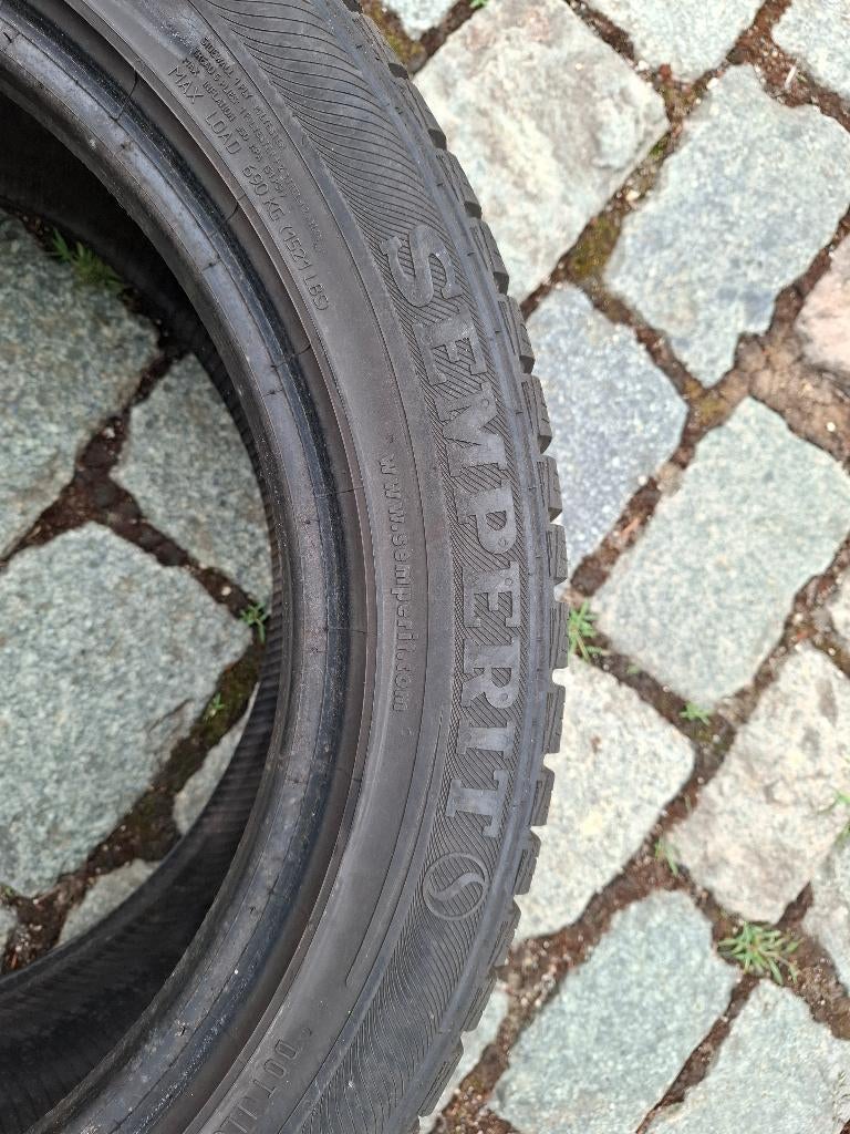 4 Semperit 245/45 R 17H winterbanden., Véhicule de tourisme, Enlèvement, Utilisé, Pneus hiver
