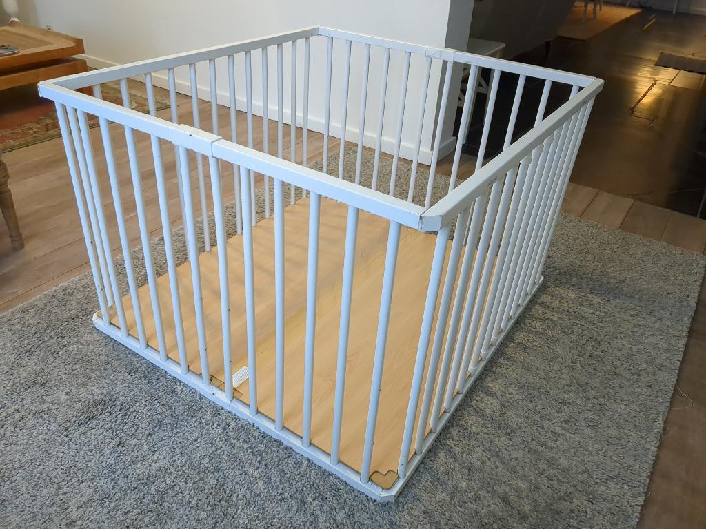 Parc bébé, Enlèvement, Comme neuf, Rectangulaire, Roulettes