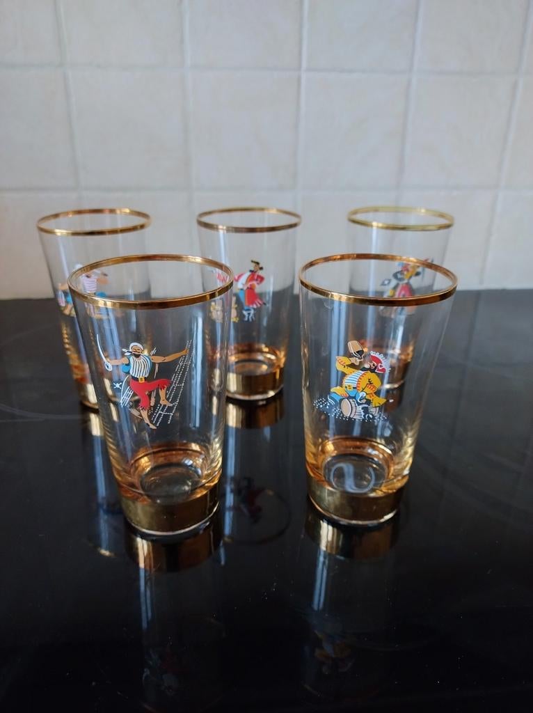 5 verres pirates, Collections, Enlèvement ou Envoi, Comme neuf