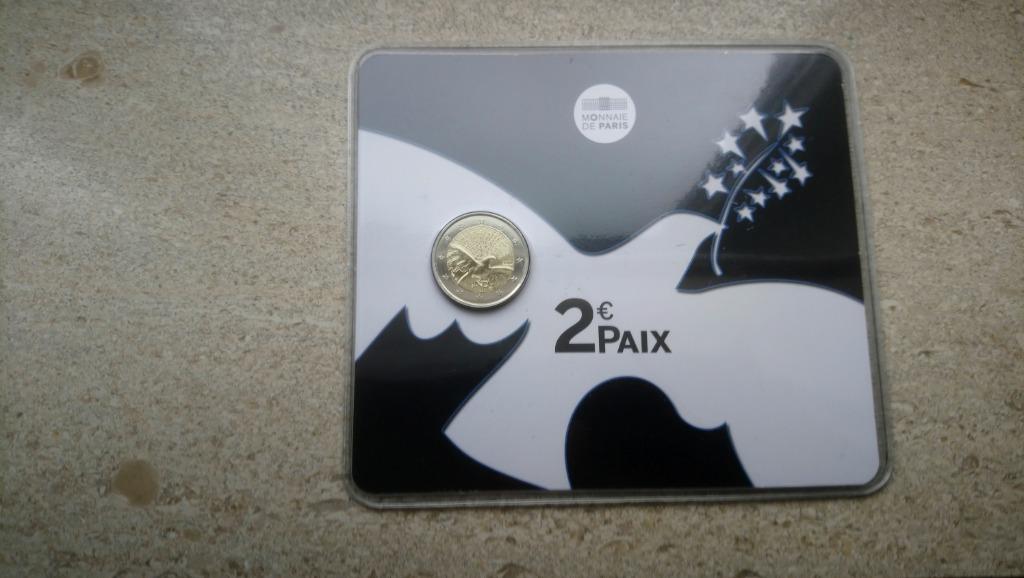 Euromunten Frankrijk 2 euro PAIX 2015, Ophalen of Verzenden, Frankrijk, 2 euro, Losse munt