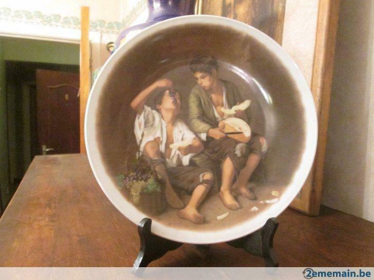 Assiette en porcelaine Murillo., Antiquités & Art, Antiquités | Porcelaine, Enlèvement