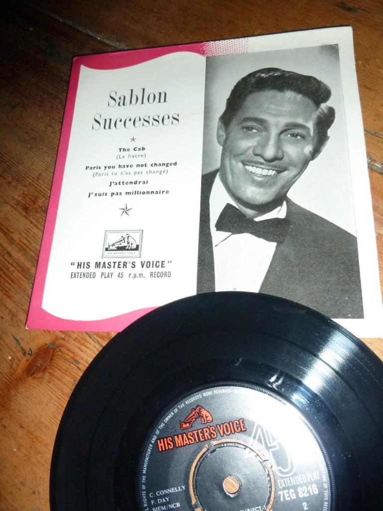 Jean Sablon - Successess - The Cab - mooi - 1957 epee, Envoi