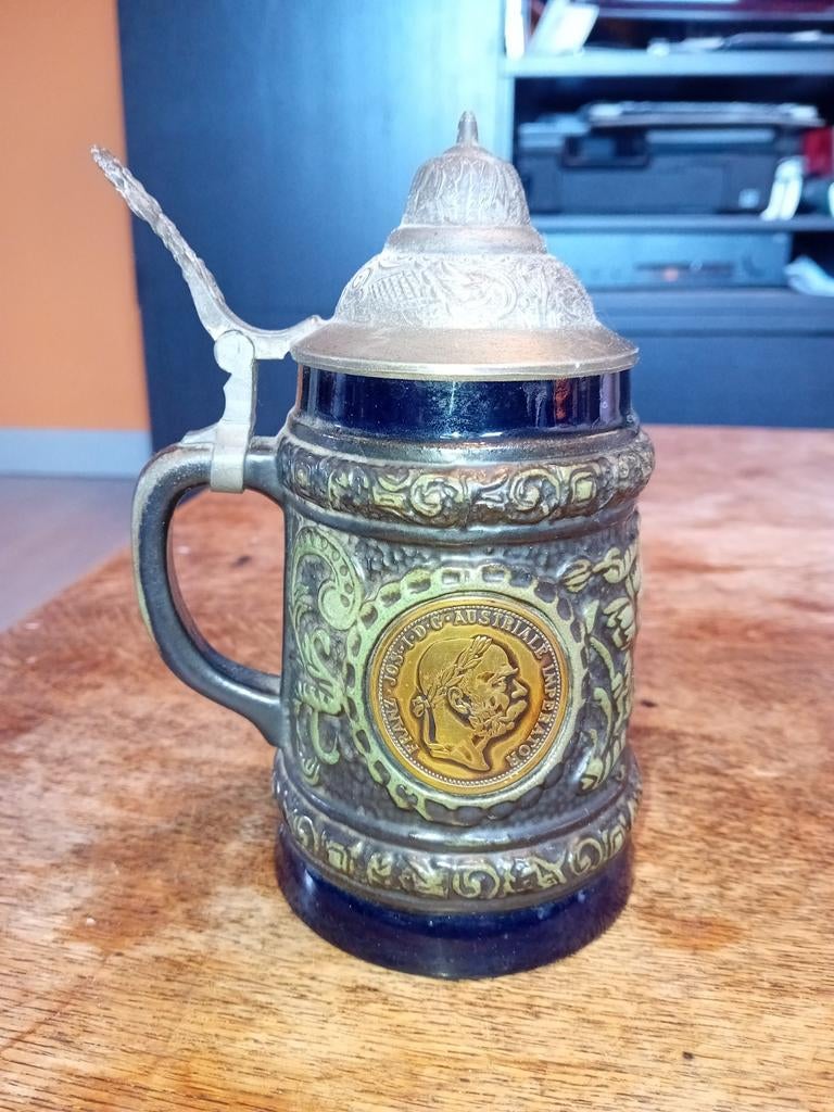 Chope/ tasse à couvercle, Enlèvement ou Envoi