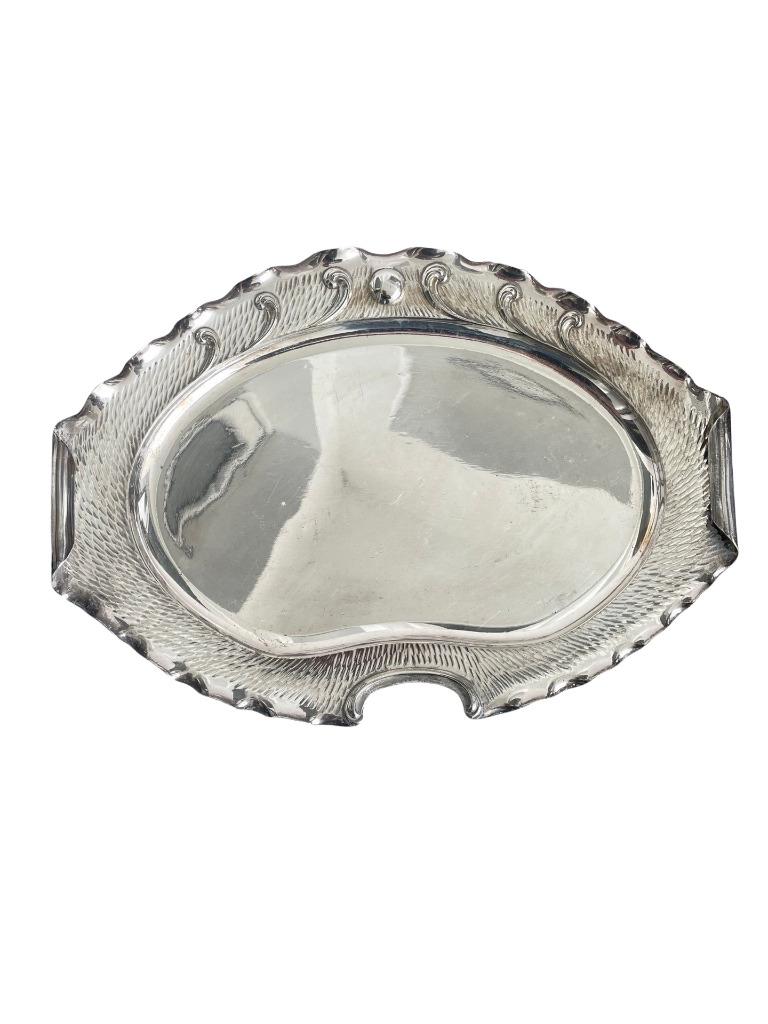 Plateau Art Nouveau WMFN I/O en Métal Argenté à Déposer, Enlèvement ou Envoi, Argent
