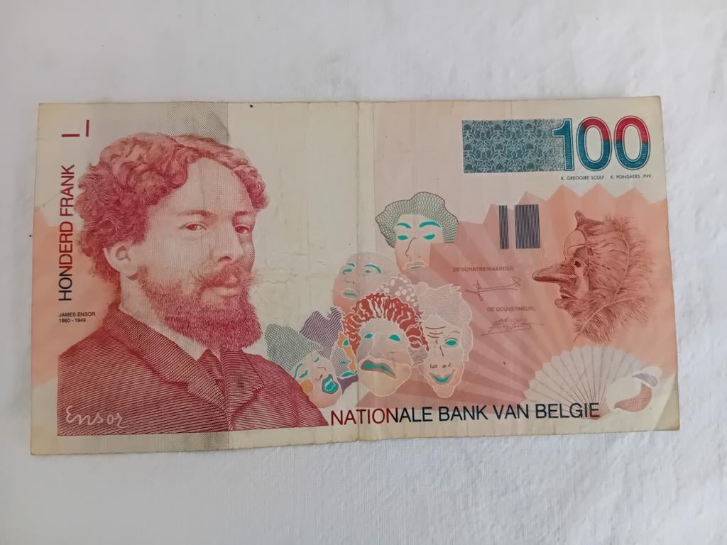 billet de 100 francs Belge, Timbres & Monnaies, Enlèvement ou Envoi, Billets en vrac