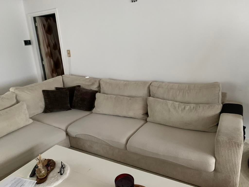 Hoek zetel, Huis en Inrichting, Zetels | Complete zithoeken, Ophalen, Stof