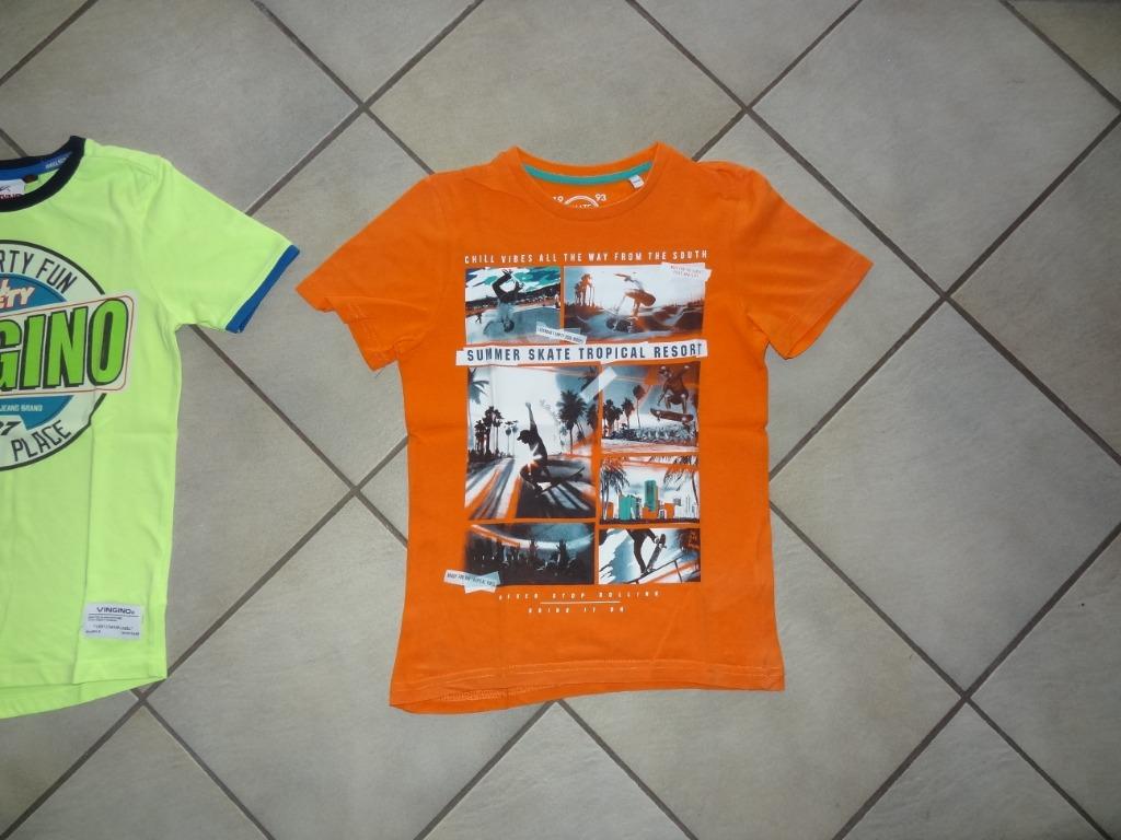 Mooi kleurrijk kinder T-shirt met skate motief (maat 7-8 j), Kinderen en Baby's, Kinderkleding | Maat 122, Gebruikt, C&A, Ophalen of Verzenden