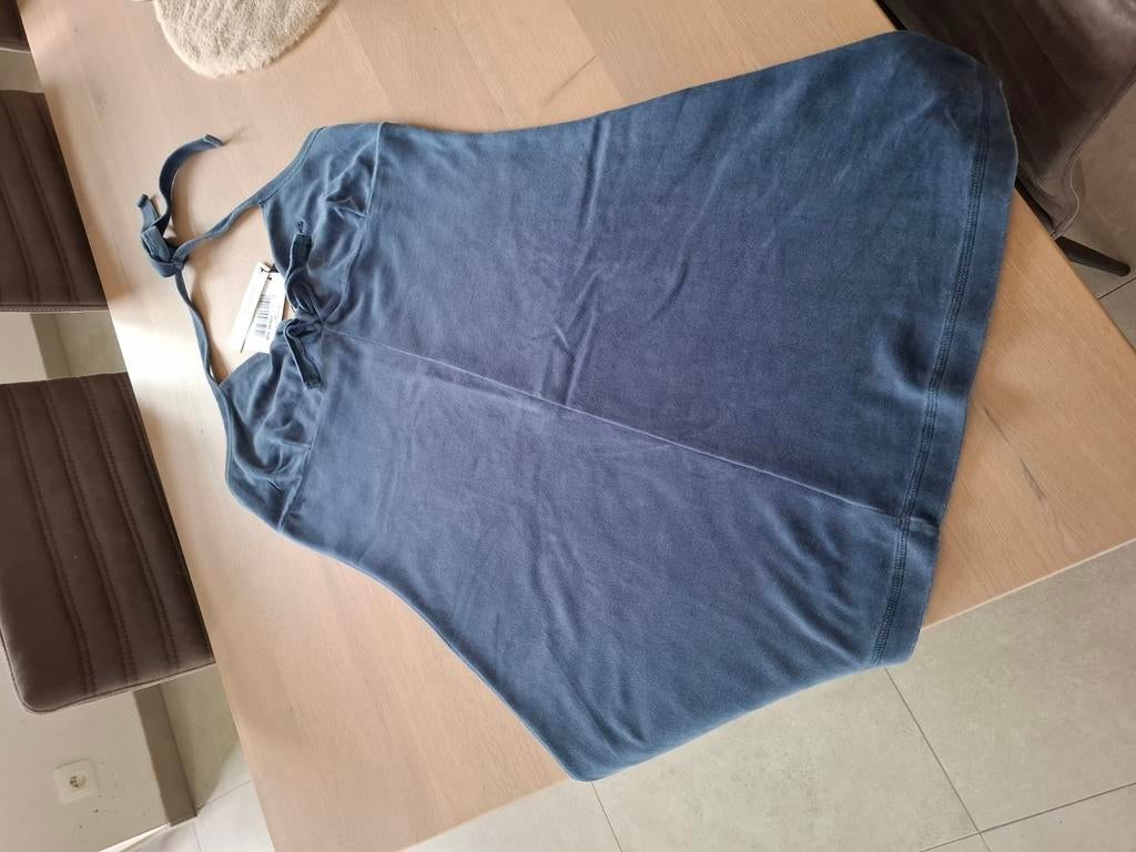 NIEUW!!! Velours halterjurkje River Woods Mt L (nwpr 120eur), Kleding | Dames, Jurken, Nieuw, Maat 42/44 (L), Blauw, Boven de knie