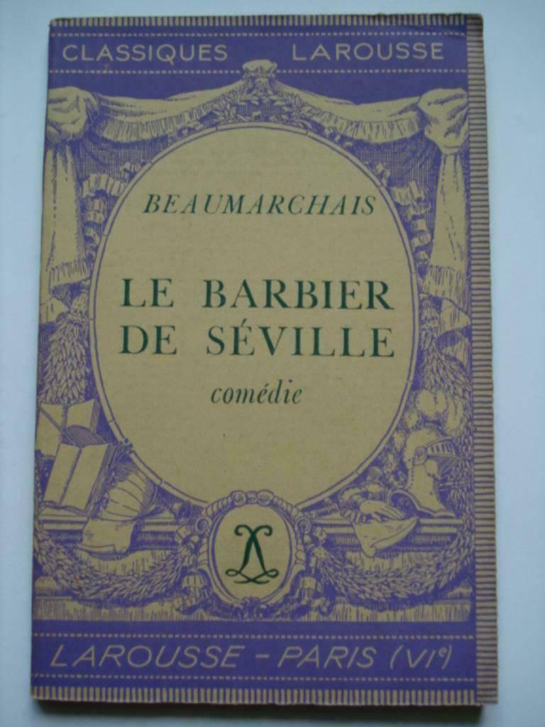 2. Beaumarchais Le barbier de Séville comédie Classiques Lar, Verzenden, Toneel, Pierre-Augustin Caron de Beaumarchais, Gelezen
