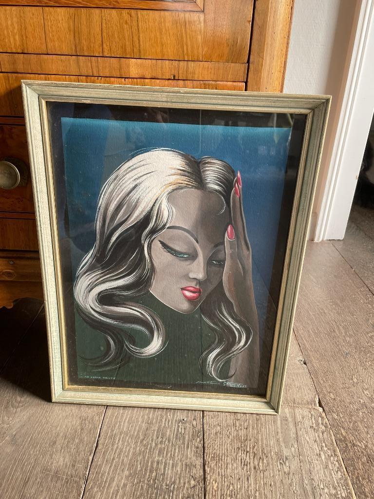 gouache de Madeleine Gerard 1961, Enlèvement