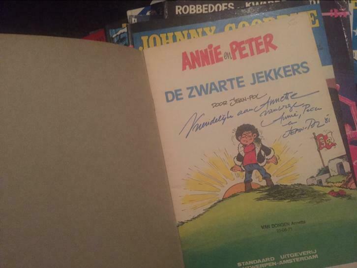 Originele handtekening Annie en Peter - Jean-Pol, Boeken, Stripverhalen, Ophalen, Nieuw