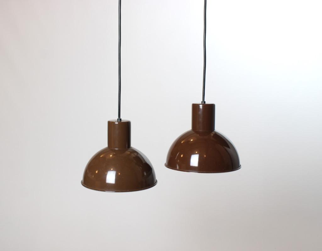 Lampes vintage Jo Hammerborg pour Fog & Mørup, Maison & Meubles, Lampes | Suspensions, Utilisé, 75 cm ou plus, Synthétique, Métal