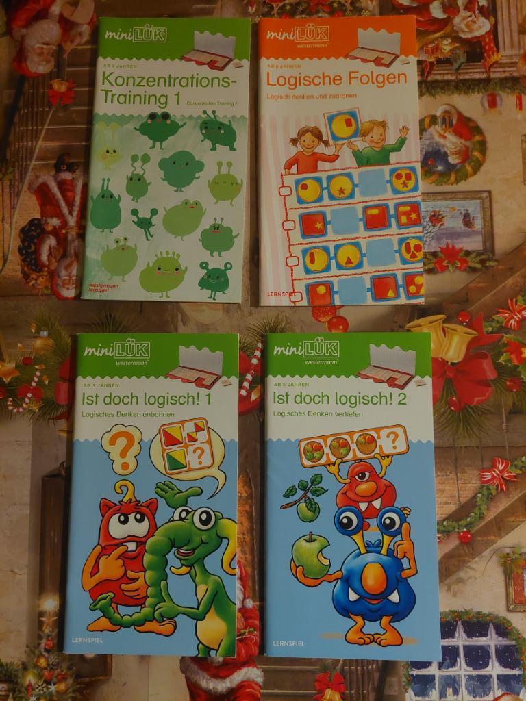 4 Duitstalige boekjes Mini Loco (MiniLük), Ophalen of Verzenden, Gebruikt, Puzzelen