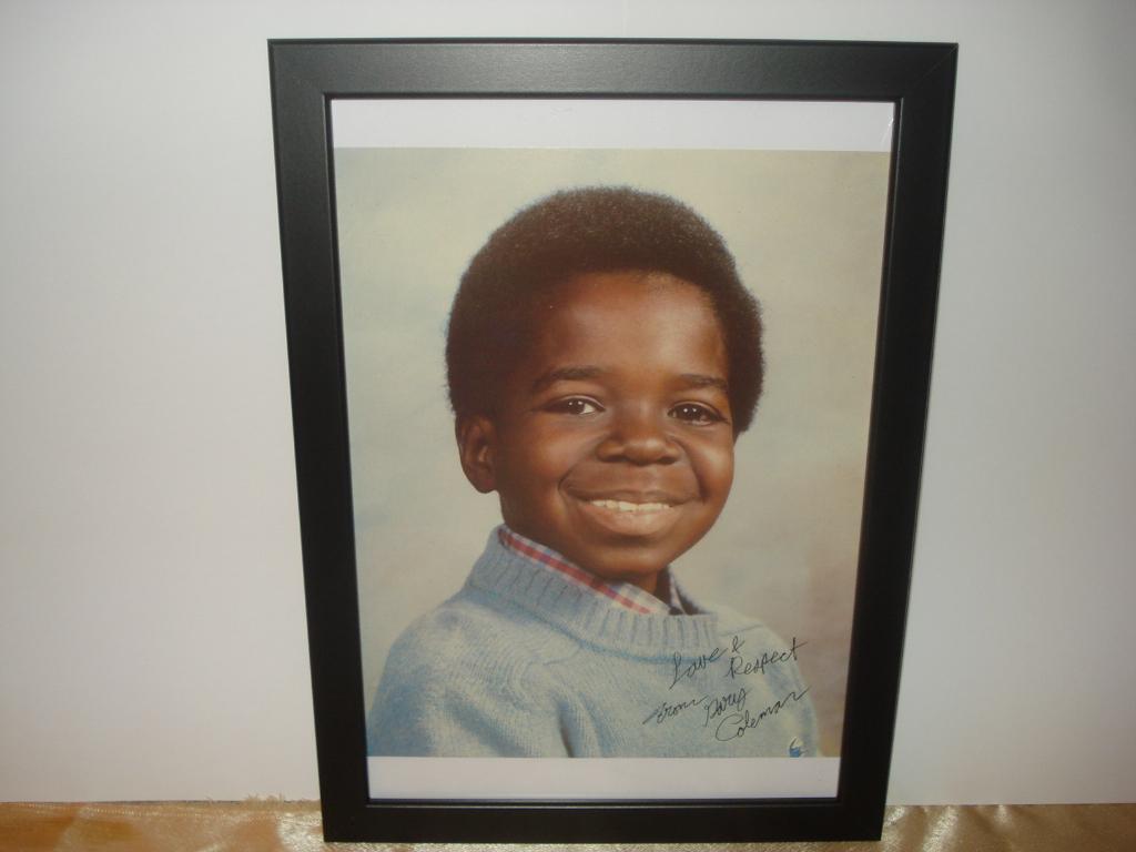 GARY COLEMAN Carte d'Epoque avec Signature - Rare, Rechthoekig Staand, Met lijst, A4 of kleiner, Nieuw