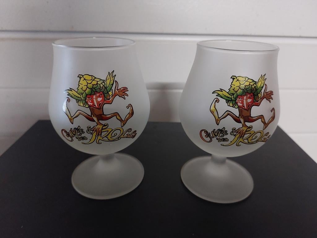 Bierglas cuvee des trolls, Verzamelen, Ophalen of Verzenden, Zo goed als nieuw, Bierglas