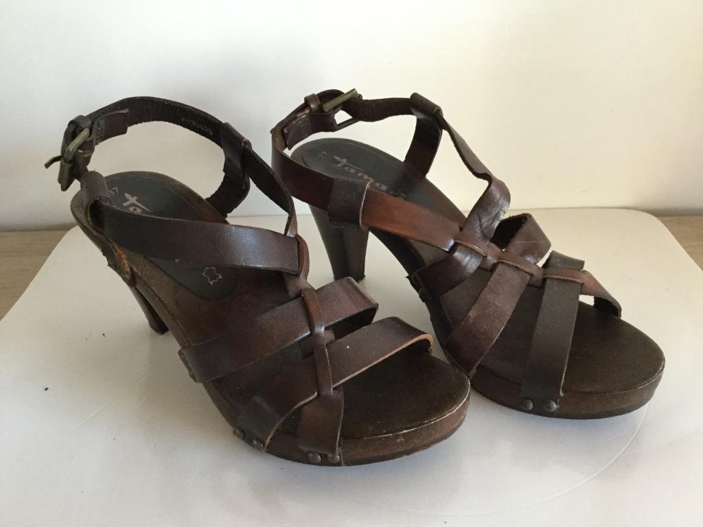 Dames sandalen van het merk Tamaris - Bruin kleurig - maat 3, Enlèvement ou Envoi, Brun