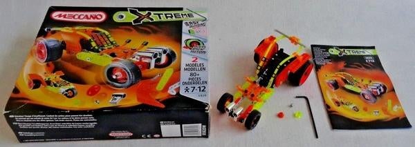 Kit de construction Dragster 2 en 1 Meccano Xtreme 5820 7+, Envoi, Comme neuf