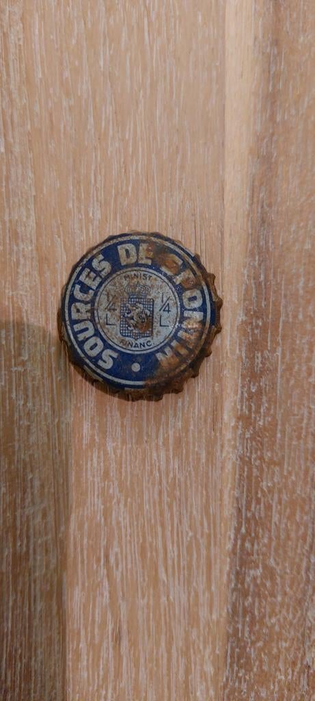 Bouchon de bouteille ancien Sources De Spontin 1/4 L, Enlèvement ou Envoi, Utilisé, Emballage