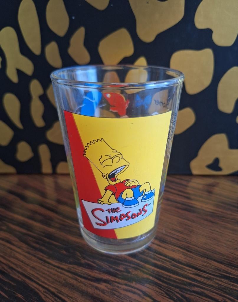 Glas The Simpsons 1999, Verzamelen, Glas en Drinkglazen, Ophalen of Verzenden, Zo goed als nieuw