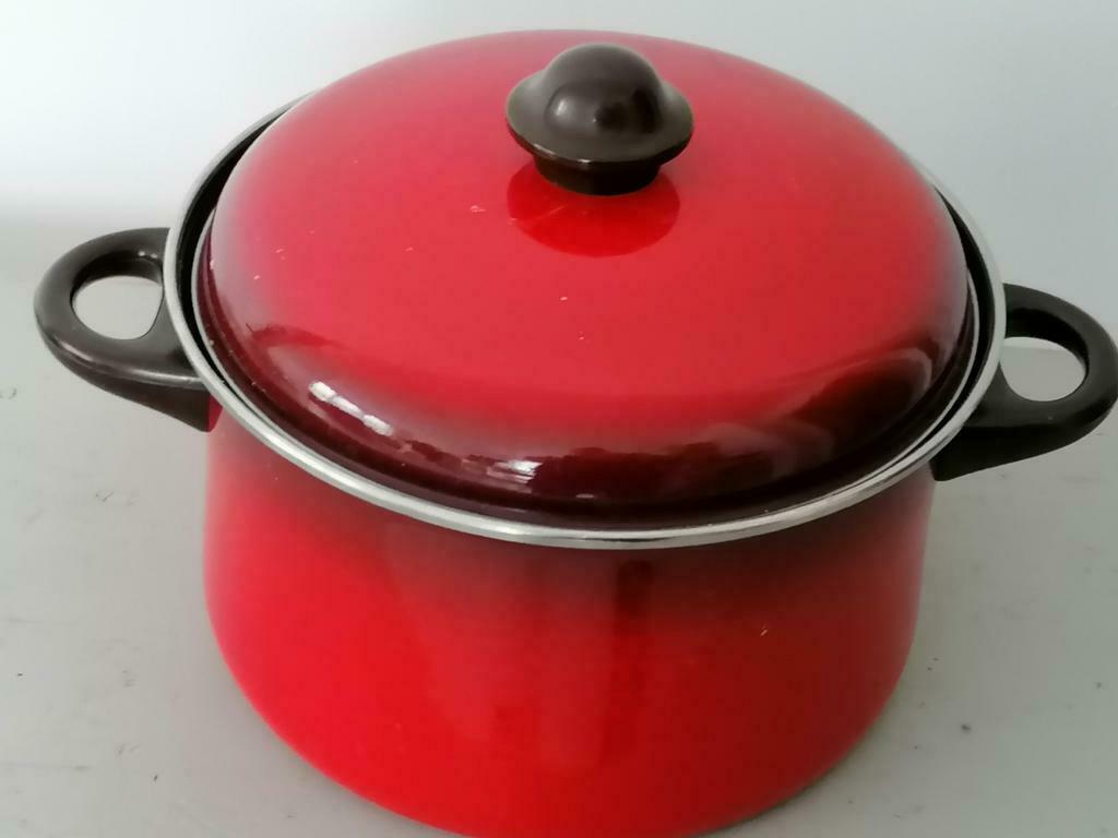 Vintage voir belle grande Cocotte marmite Astra comme neuve, Maison & Meubles, Enlèvement, Comme neuf, Autres matériaux, Autres types