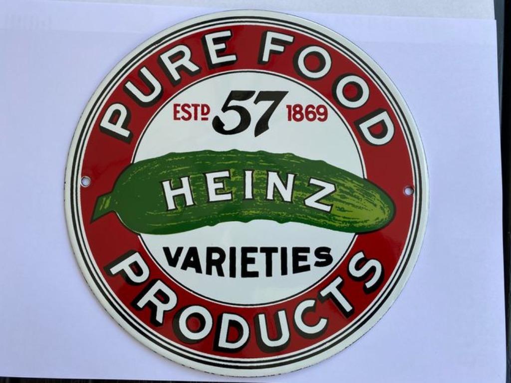 Heinz '57 Varieties' Reproduction Enamel Advertising Sign |, Collections, Marques & Objets publicitaires, Enlèvement ou Envoi