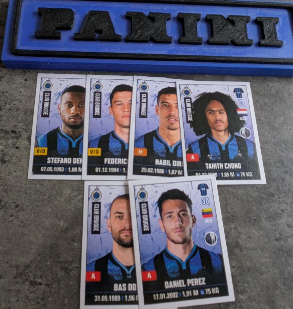 PANINI STICKERS FOOTBALL 2020/2021 6X MERCATO’s CLUB BRUGGE, Ophalen of Verzenden, Nieuw