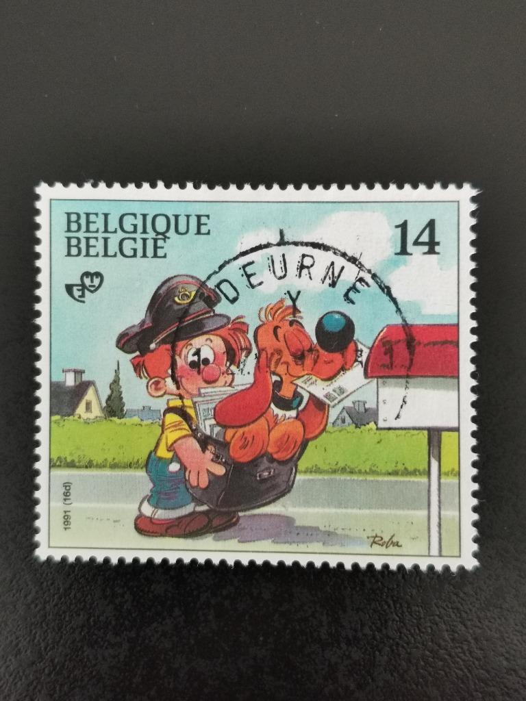 Belgique 1991 - bandes dessinées - Boule et Bill, Enlèvement ou Envoi, Affranchi