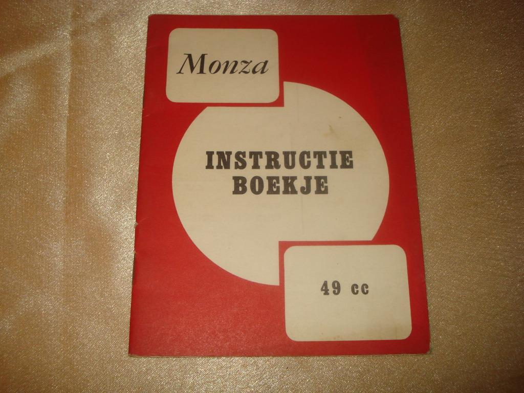 MONZA 49CC Ancien Manuel d'Instructions, Motos, Modes d'emploi & Notices d'utilisation, Enlèvement ou Envoi, Autres marques