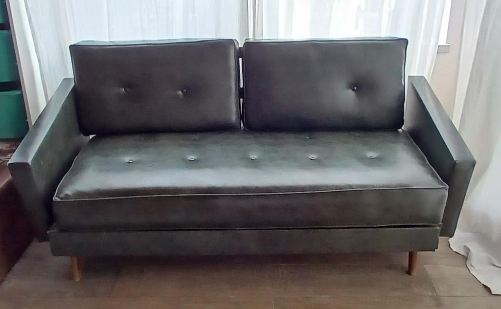Vintage dagbedbank, Ophalen, Gebruikt, Stof