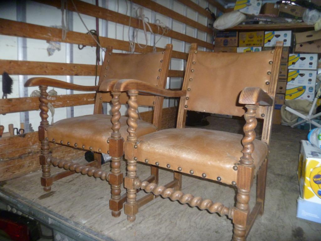 2 LEDEREN RETRO ZETELS, Enlèvement