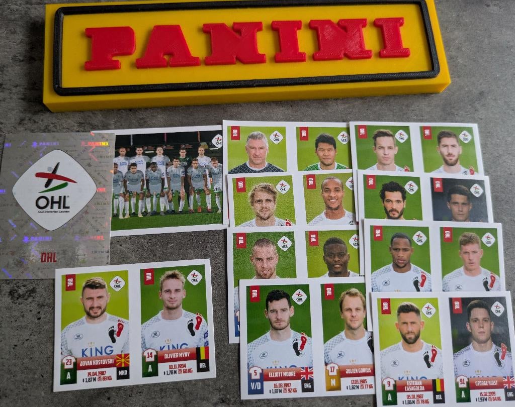 Panini FOOTBALL 2018/19 STICKERS 11X OHL LEUVEN  VOETBAL, Ophalen of Verzenden, Nieuw