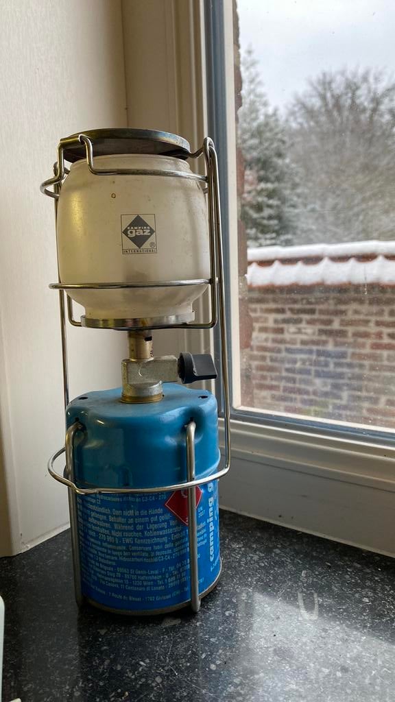 Lumogaz lamp op gas camping, Ophalen, Zo goed als nieuw