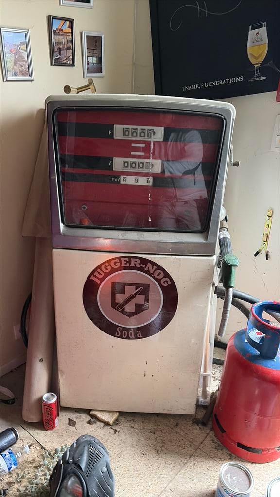 Vintage benzinepomp – eyecatcher / mancave / gaming room, Enlèvement
