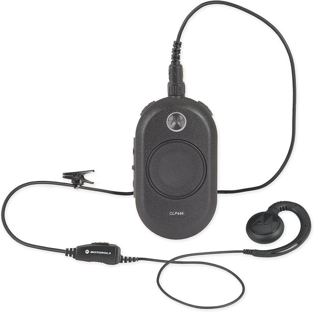 Motorola CLP446 portofoon met oortje, Telecommunicatie, Portofoons en Walkie-talkies, Gebruikt, Portofoon of Walkie-talkie, Met broekklem