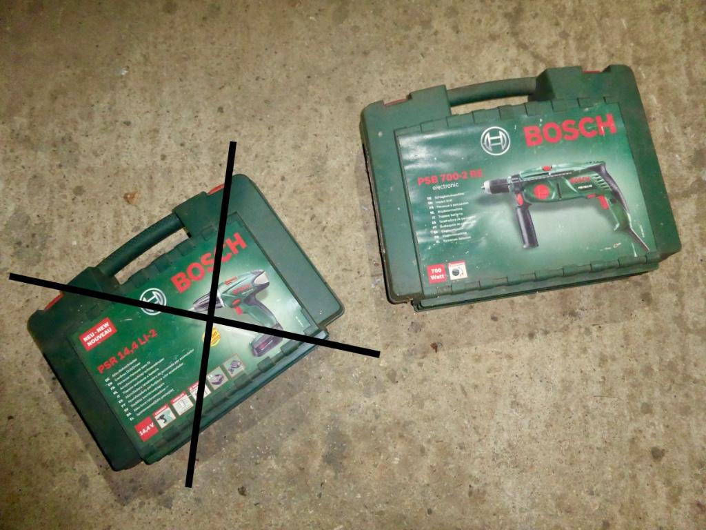 Perceuse Bosch PSB 700-2 RE, 600 watts ou plus, Mécanisme de percussion, Enlèvement, Utilisé