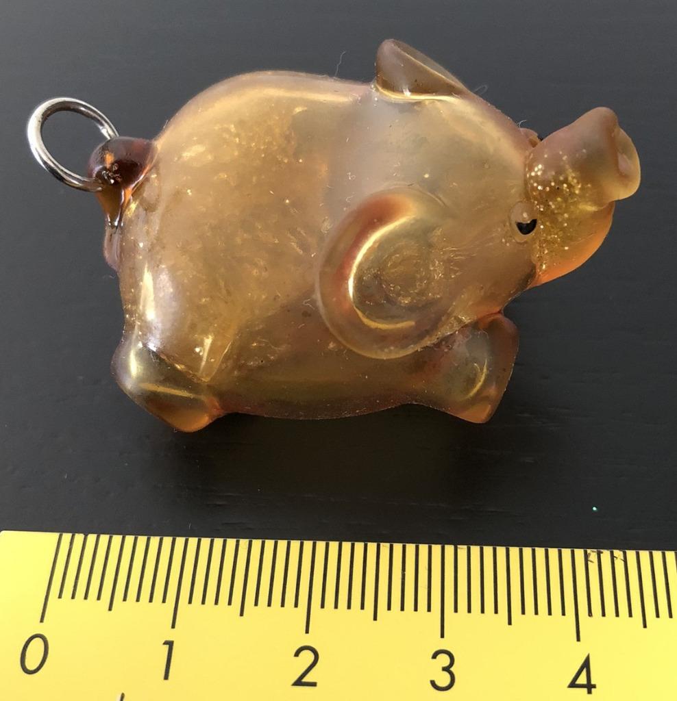 Mini olifant goudgeel - zacht plastiek, Ophalen of Verzenden, Gebruikt