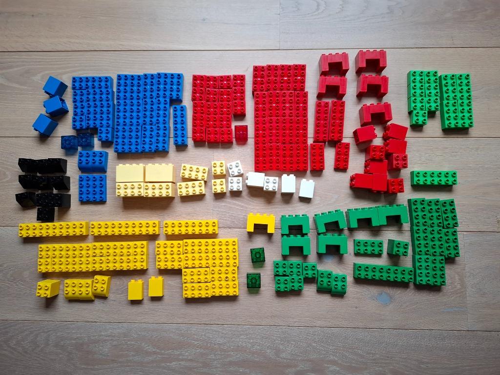 Lego Duplo lot + extra opbergdoos op wieltjes, Kinderen en Baby's, Speelgoed | Duplo en Lego, Ophalen, Zo goed als nieuw, Losse stenen