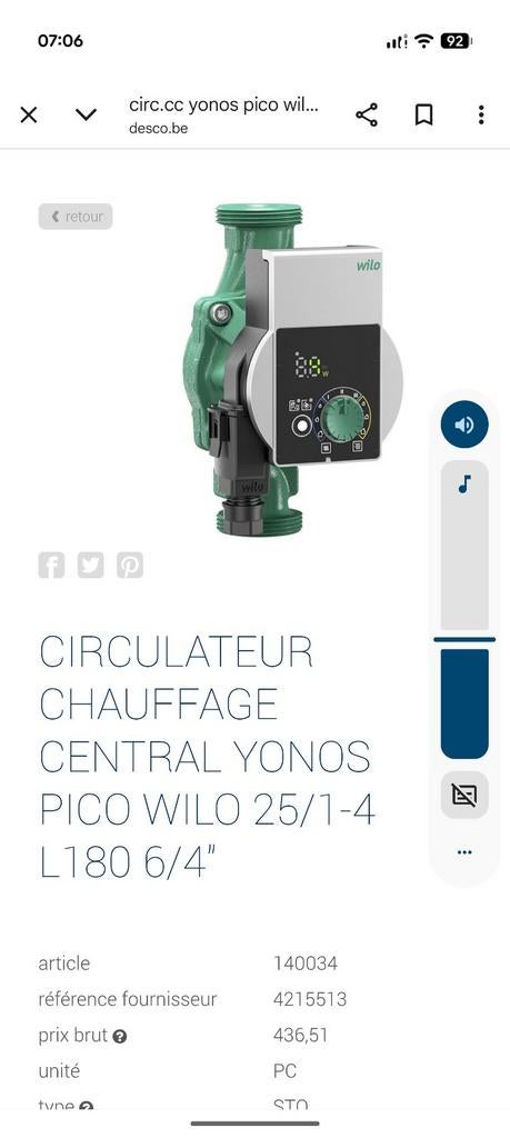 Circulateur wilo